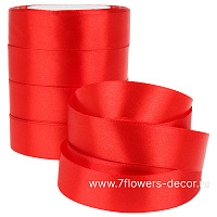 Лента атлас, 25 ммx25 ярд, набор (5 шт) - фото 1