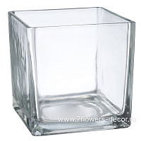 Ваза "Куб" (стекло), 15x15xH15 см, К - фото 1