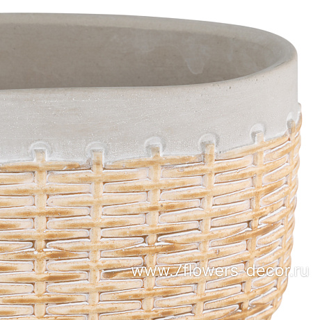 Кашпо Basket (керамика), 20x10,5xH10 см - фото 2
