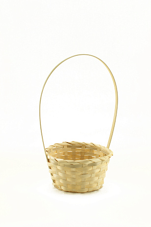 Корзина плетеная (бамбук), 18x10см - фото 1