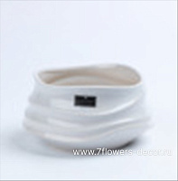 Кашпо "Flow" (керамика), 17x16,5xH10,5 см - фото 1