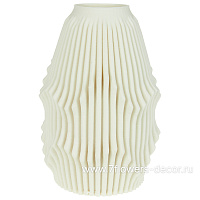 Ваза "Иллюзия" (керамика), 14x14xH21 см, для сухоцветов - фото 1