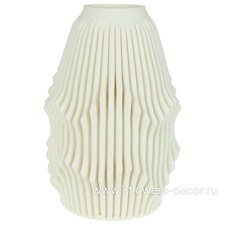 Ваза Иллюзия (керамика), 14x14xH21 см, для сухоцветов - фото 1