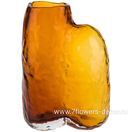 Ваза Amber (стекло), 12x7xH16 см - фото 1