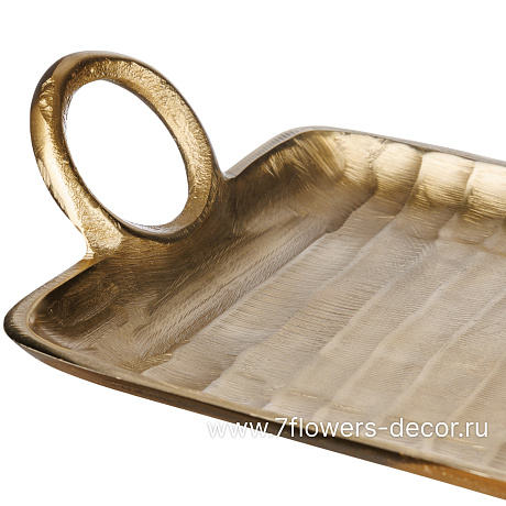 Поднос декоративный (металл), 57x20xH7 см - фото 2