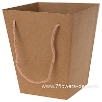 Коробка транспортировочная для цветов (крафт), 20x34xH40 см, набор (10 шт), без крышки - фото 1