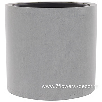 Кашпо Nobilis Marco "Cement Grey Сylinder" (полистоун), D53xH51 см, с тех.горшком - фото 1