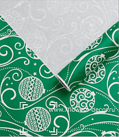 Бумага крафт белый "Новогодние шары", 70 смx10 м, 50г/м2 - фото 1