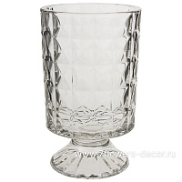 Ваза "Crystal" (стекло), D10,5xH18 см - фото 1