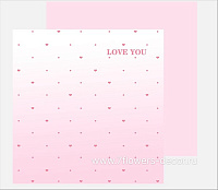 Пленка матовая "Love you", 52x53 см, 80 mic, набор (20 шт) - фото 1