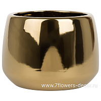 Кашпо "Gold" (керамика), D16xH12 см - фото 1