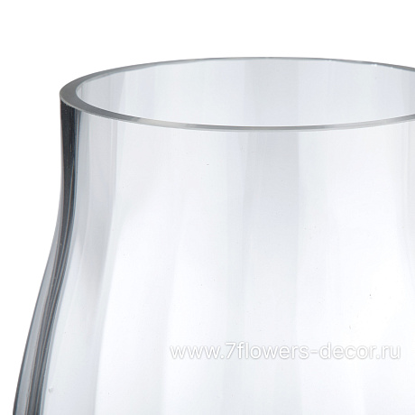 Ваза Agnis (стекло), D16xH21 см - фото 2