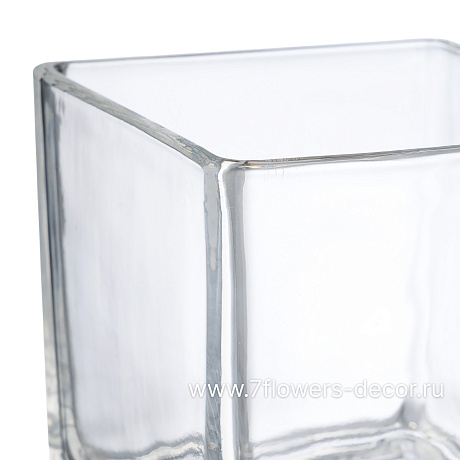 Ваза Куб (стекло), 12x12xH12 см, К - фото 2