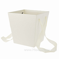 Коробка-кашпо "Трапеция", 17x17xH18 см, с ручкой - фото 1