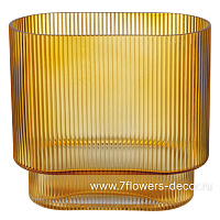 Ваза "Flat" (стекло). 20x10xH18,5 см - фото 1