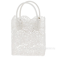 Корзина плетеная "Кружево" (ткань), 17x8xH20 см - фото 1