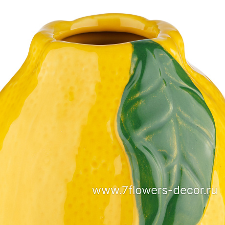 Ваза Лимон (керамика), D15xH21 см - фото 2
