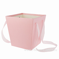 Коробка-кашпо "Трапеция", 17x17xH18 см, с ручкой - фото 1