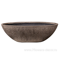 Кашпо Nobilis Marco "Root texture Boat" (файкостоун), 69x33xH23 см - фото 1