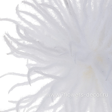 Ветка искусственная заснеженная (пластик), H60 см - фото 2