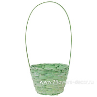 Корзина плетеная (бамбук), D13xH9,5/28 см - фото 1