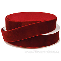 Лента декоративная (бархат), 25 ммx10 ярд - фото 1