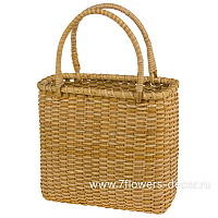 Корзина плетеная (ротанг), 24,5x10xH21,5/35 - фото 1