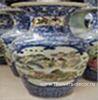 Ваза "Шинаузри Королевский синий" (керамика), H90 см - фото 1