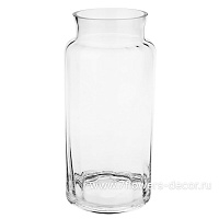 Ваза "Банка" (стекло), D12xH30 см - фото 1