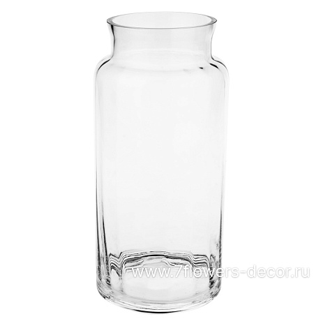 Ваза Банка (стекло), D12xH30 см - фото 1