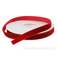 Лента декоративная (бархат), 12 ммx10 ярд - фото 1
