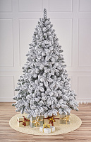 Ель искусственная заснеженная "Амурская" (ПВХ), D140xH220 см - фото 1