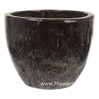 Кашпо Nobilis Marco "Onyx Round" (керамика), D56хН48 см - фото 1