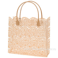 Корзина плетеная "Кружево" (ткань), 34x11xH30 см - фото 1