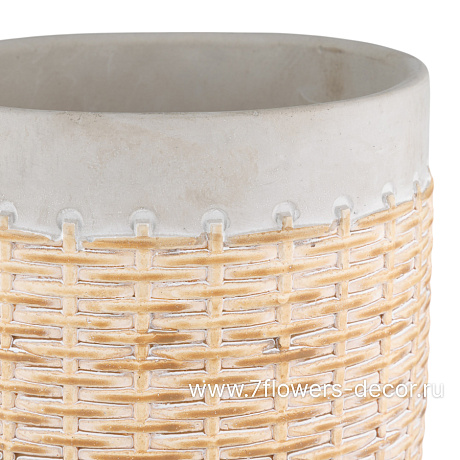 Кашпо Basket (керамика), D16,5xH15 см - фото 2