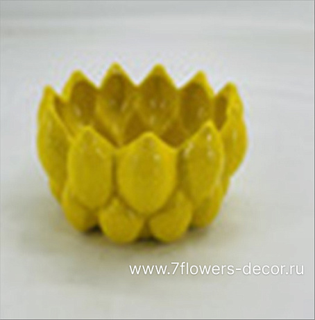 Чаша декоративная Лимон (керамика), D21xH10 см - фото 1