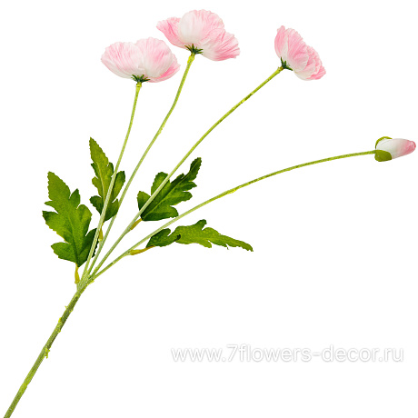 Цветок искусственный Мак, H57 см - фото 1