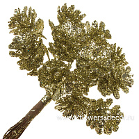 Шишки с глиттером на вставке, D2xН10 см, набор (12 шт) - фото 1