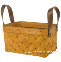 Корзина плетеная (дерево), 19x13xН10/18 см - фото 1