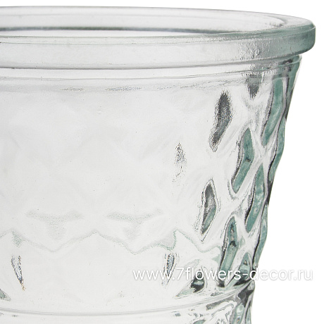 Ваза Хрусталина 3 (стекло), D11xH29 см - фото 2