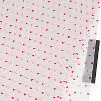 Бумага тишью "Сердца", 51x66 см, 17 г/м2, набор (10 шт) - фото 1