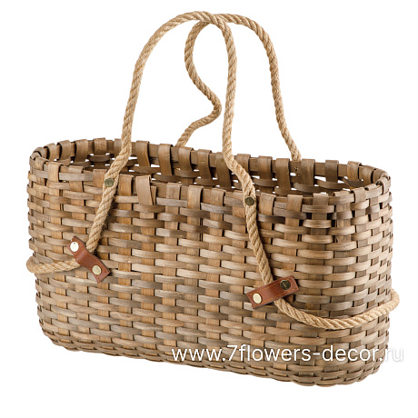 Корзина плетеная (дерево), 40x16,5xН20 см - фото 1