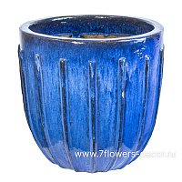 Кашпо Nobilis Marco "Royal Blue Jar" (керамика), D50xH50 см - фото 1