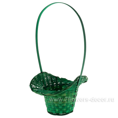 Корзина плетеная (бамбук), 26x10см - фото 2