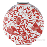 Ваза "Шинуазри Кардинал" (керамика), 23,5x8xH24,5 см - фото 1