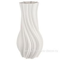 Ваза "Иллюзия" (керамика), 17x17,5xH36,5 см, для сухоцветов - фото 1