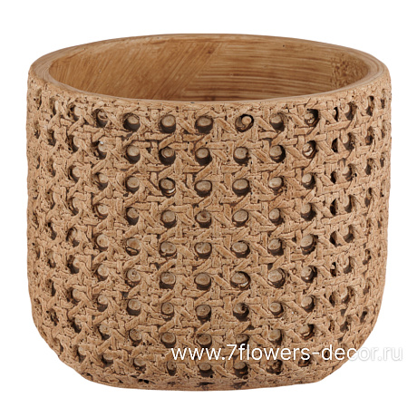 Кашпо Basket (керамика), D14,5xH12 см - фото 1
