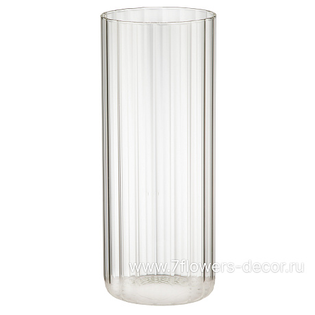 Ваза Трубка 120 грани (стекло), D12xH25 см - фото 1