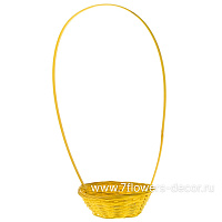 Корзина плетеная (бамбук), D19xH5/40 см - фото 1