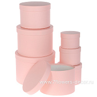 Коробка шляпная, D25xH18 см - D11xH8,5 см, набор (7 шт) - фото 1